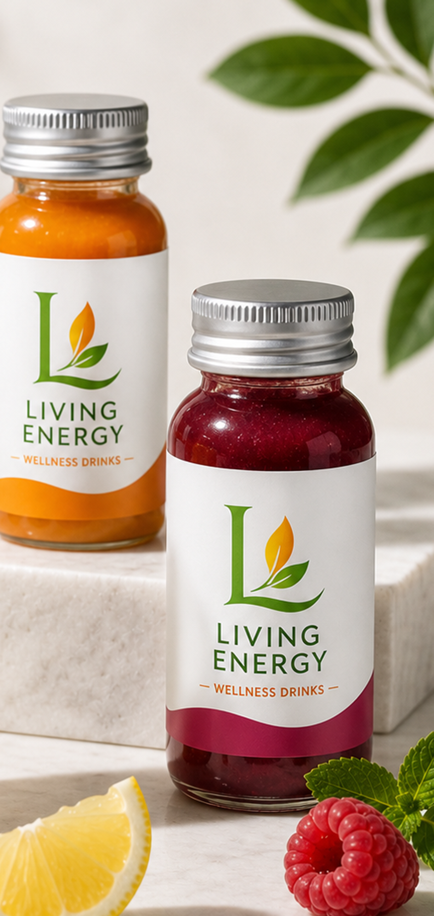 Living Energy wellness drinks, hydration, and wellness shots
